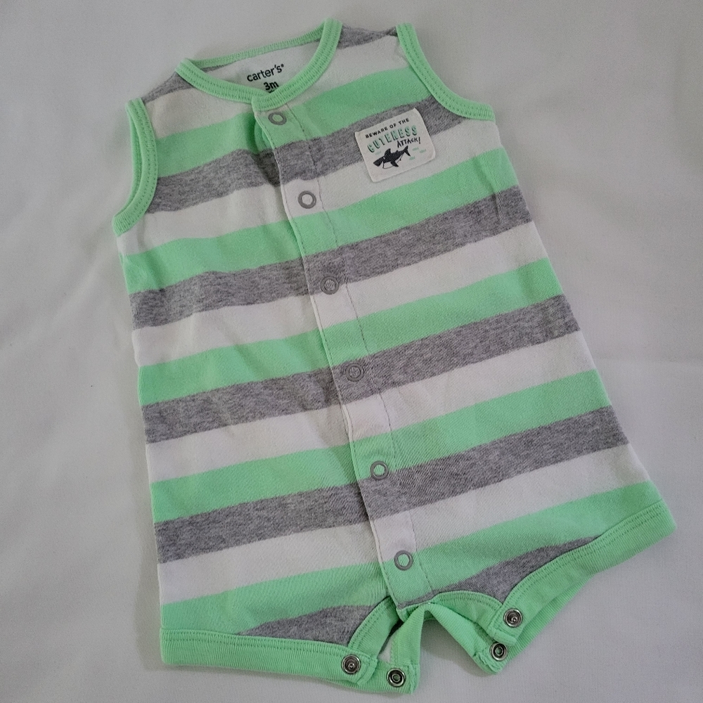 3 Months Boy, 15 pieces Summer Onesie Shorts Romper Bundle - Picture 6 of 7
